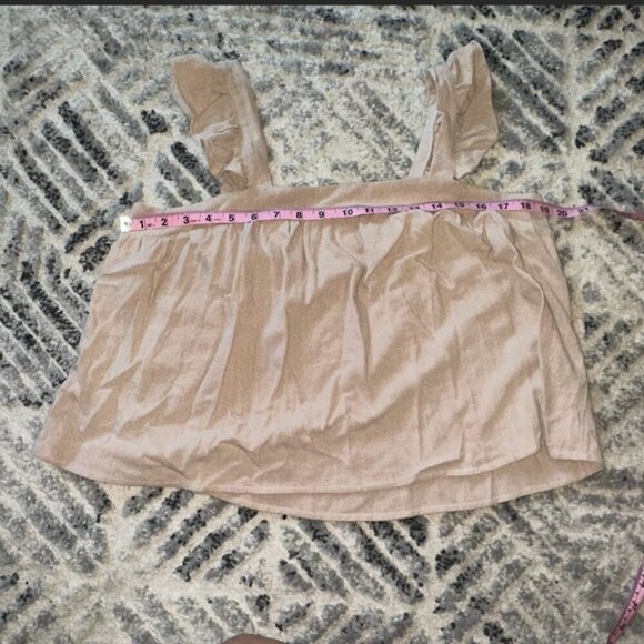 NWT Tank Tank Top Blouse Ruffle Straps Cropped Anrabess Size Large Women y2k - Picture 5 of 7